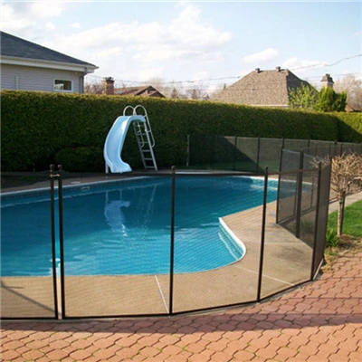 Pagar Kolam Renang Clear View Removable Dengan Jaring Premium